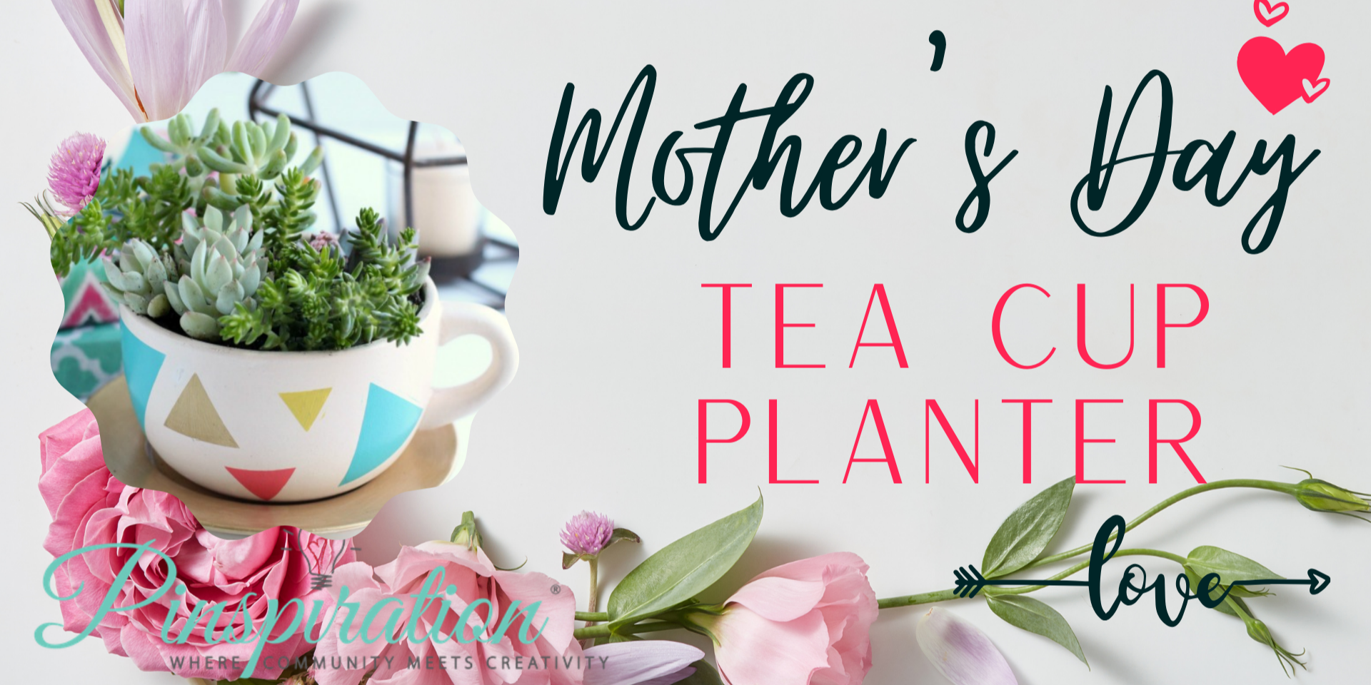Mother's Day DIY Cup and Saucer Planter